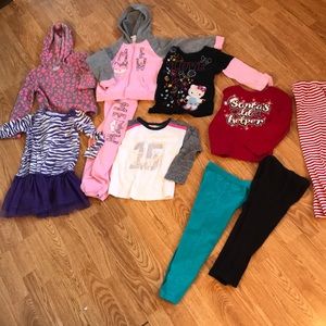 4T toddler girl long sleeve/pants lot